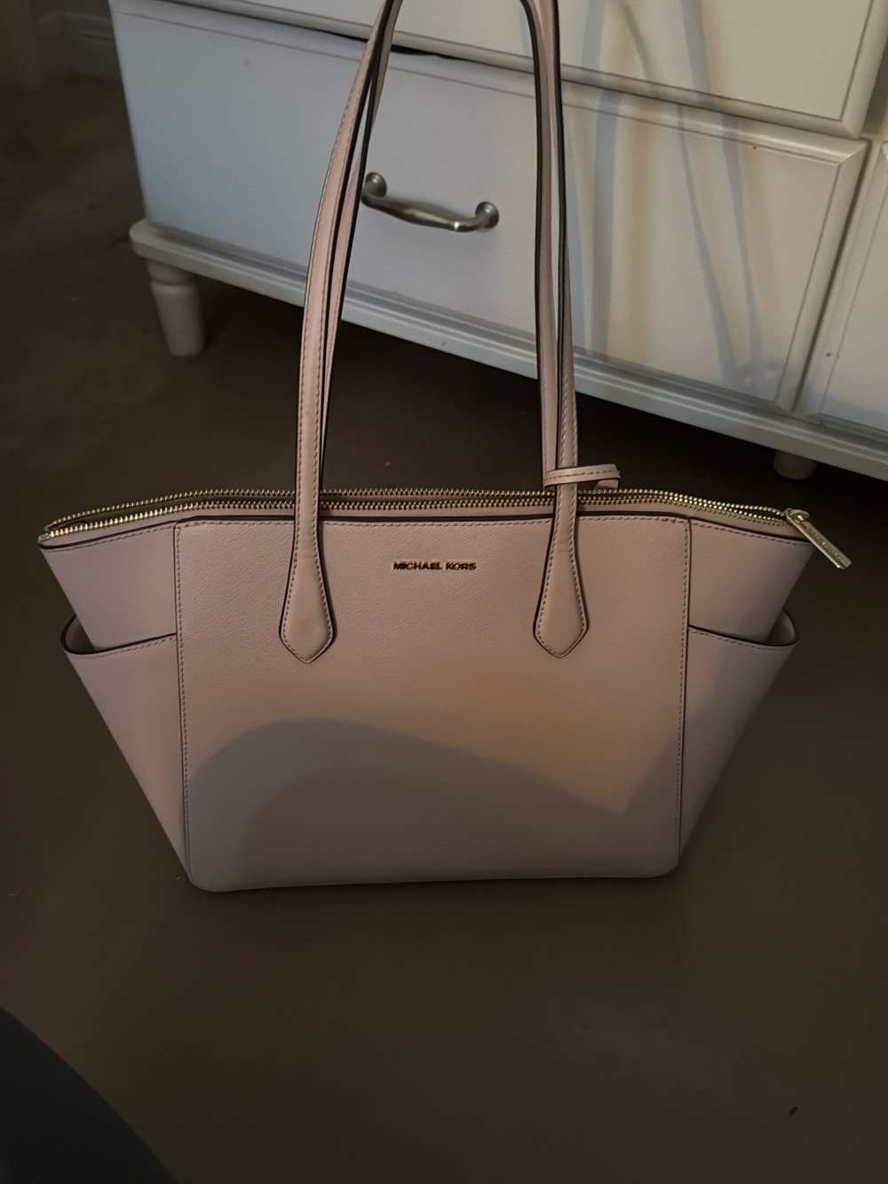 Michael Kors Blush Pink Leather Shoulder Tote
